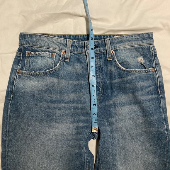 rag & bone Rosa Mid-Rise Boyfriend Distressed Ankle Jeans - Picture 15 of 16